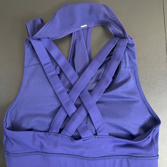 Lululemon Fast As Light 2-In-1 Tank W1NHMS Emperor Blue size 6 - Picture 5 of 6